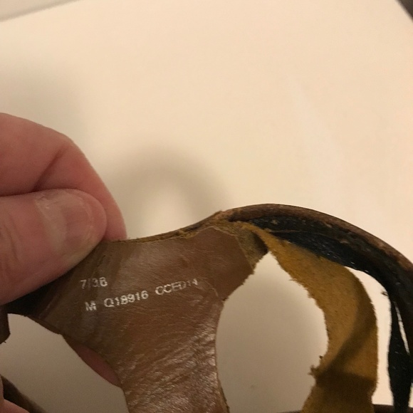 Korks by Kork Ease Brown Leather Platform Sandals size 7 - Picture 14 of 16